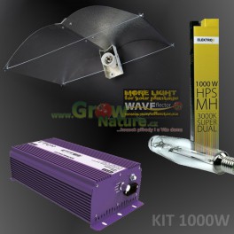 KIT 1000W Waveflector XXL + výbojka ELEKTROX SUPER DUAL + předřadník GIB NXE 1000W